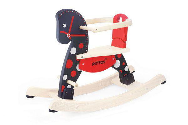 Pintoy Schaukelpferd mit Sicherheitsring.