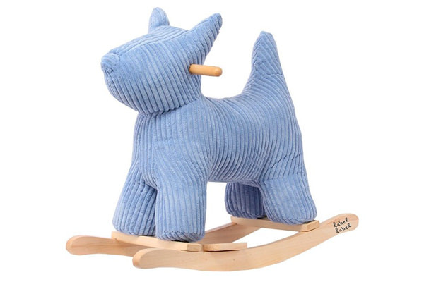 Schaukeltier Hund blau von Label Label