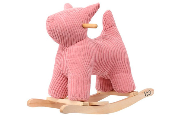 Schaukeltier Hund rosa von Label Label