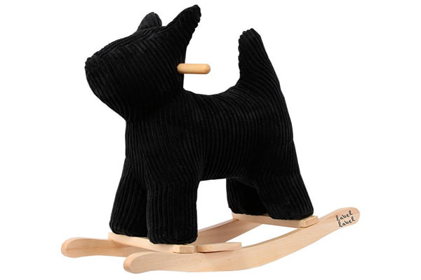 Schaukeltier Hund schwarz von Label Label