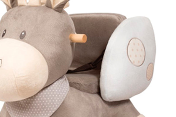 Mit Sicherheitsgurt.