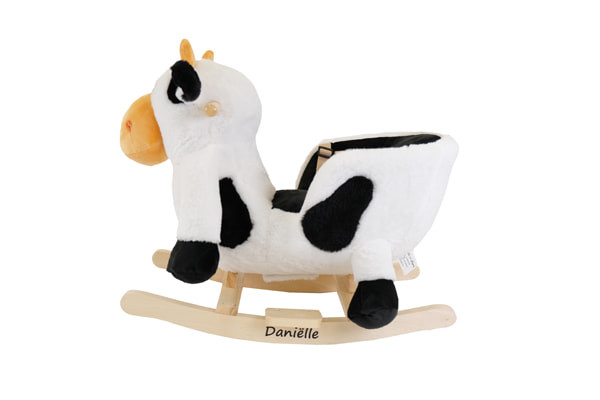 Holländische Kuh mit Namensaufkleber