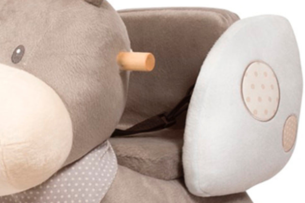 Mit Sicherheitsgurt.