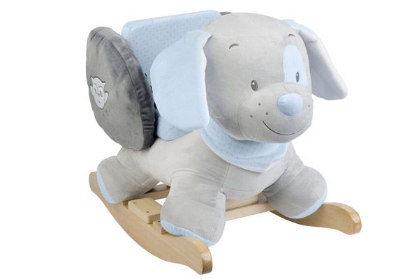  Plüsch Schaukeltier, samtweicher Hund Toby von Nattou.