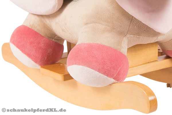 Schaukelpferd auf Holz Kufen.