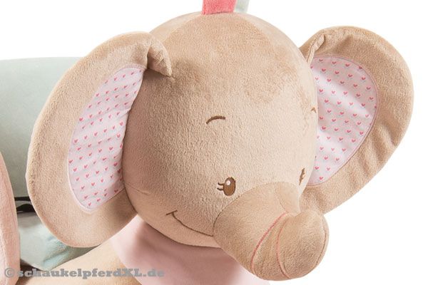 Wunderbar weiches Plüsch Schaukelpferd.