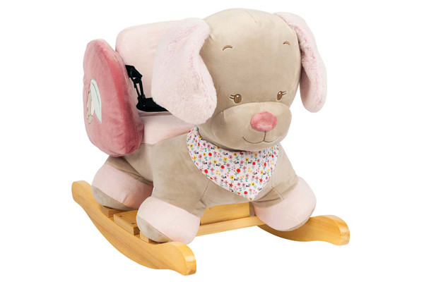 Schaukelpferd Iris der Hund von Nattou.