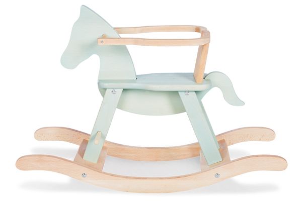 Schaukelpferd Minze mit Ring.